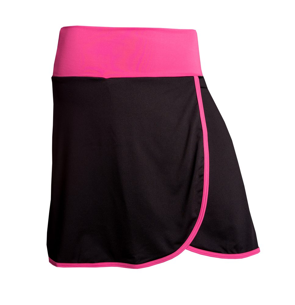 nanosilver Dámská sportovní sukně SilverCool - M - černo/růžová