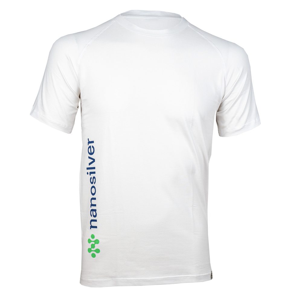Levně Pánské triko - potisk logo - NOVÉ - L - bílá