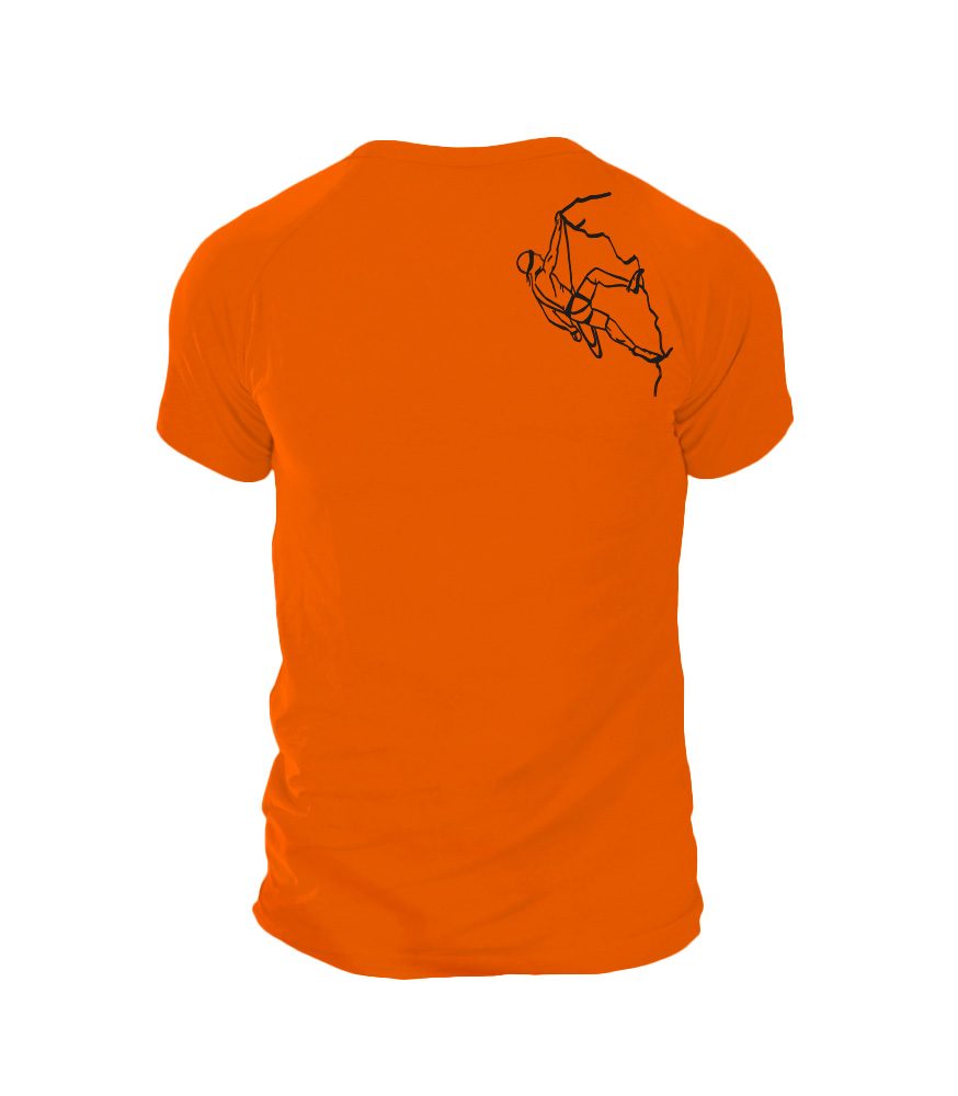Levně Pánské triko CLIMBER - M - oranžová