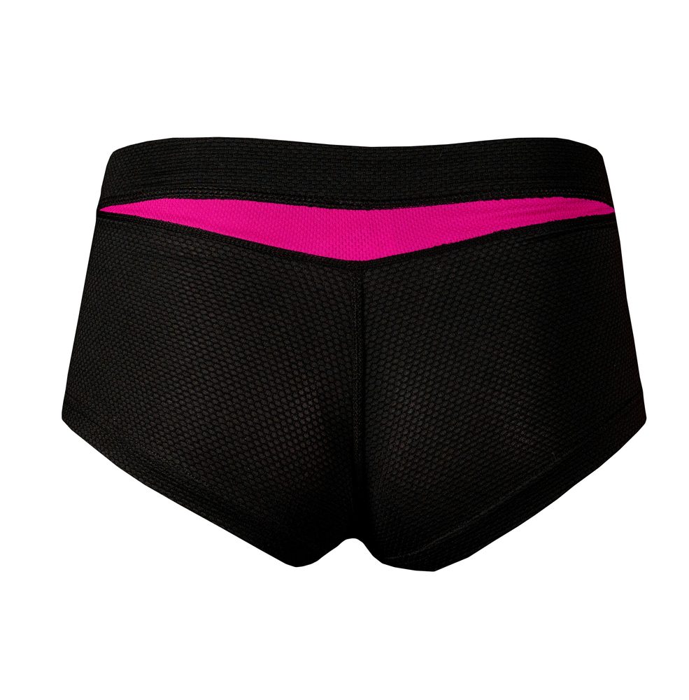 Levně Termo kalhotky nohavičkové s MERINO vlnou - XL - černá/růžová