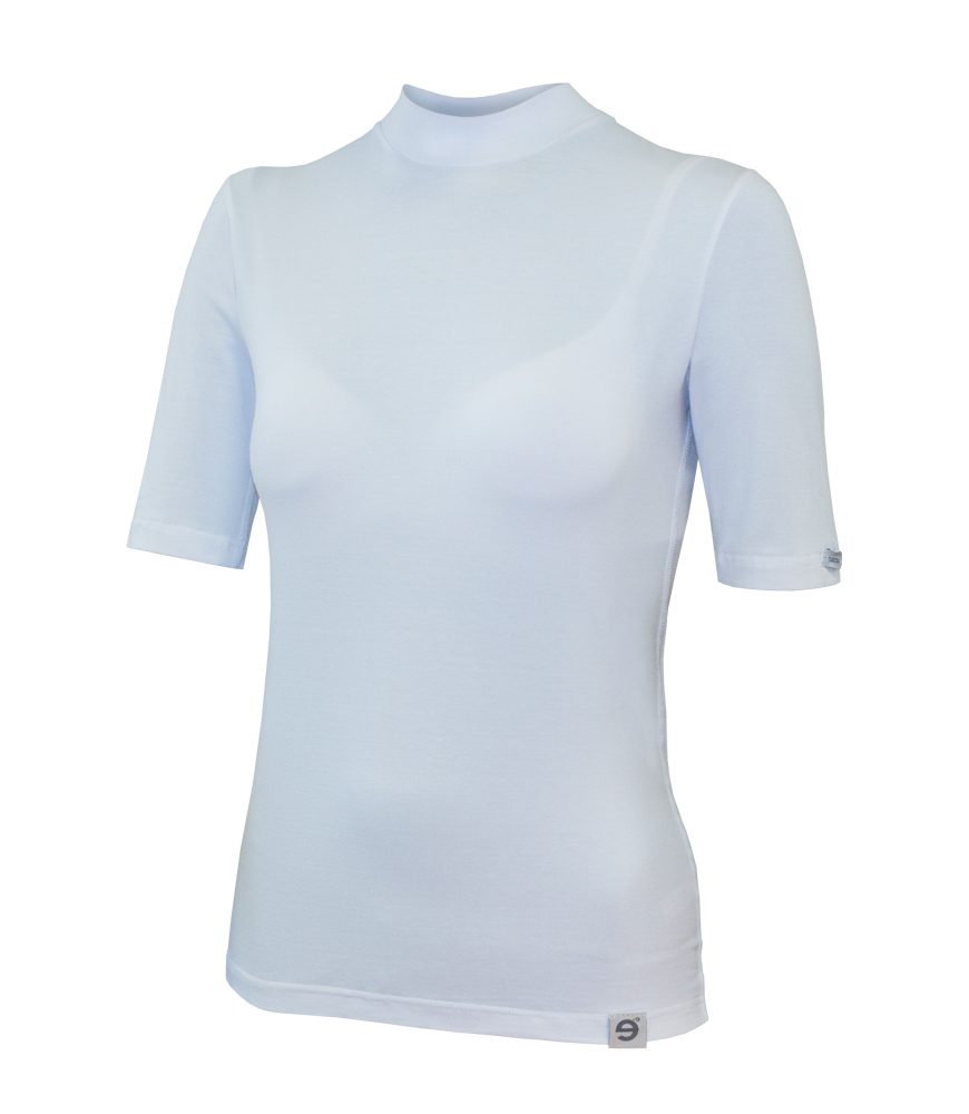Levně Dámské triko stojáček - XL - bílé