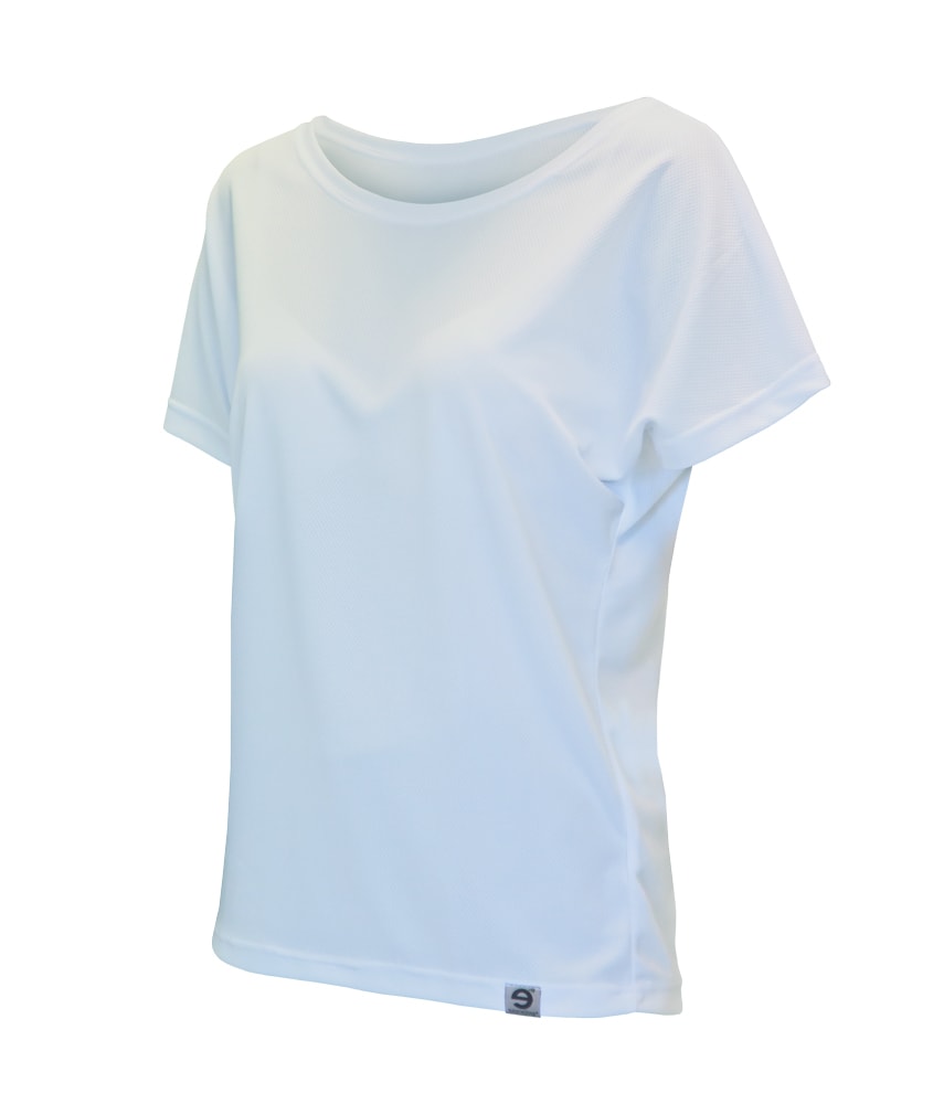 Levně Dámské tričko BAT2 - vhodné na jógu - L/XL - bílé