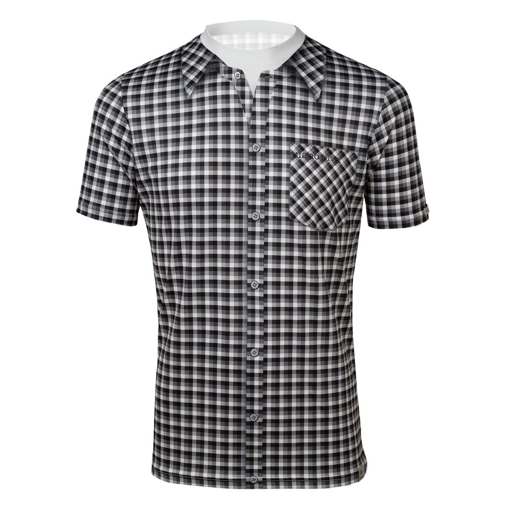 Levně Funkční triko FRAYER s potiskem košile - M - černá