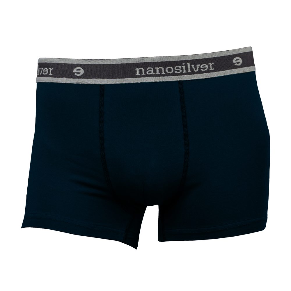 nanosilver Boxerky s gumou nanosilver bez zadního švu - XXL - tmavě modrá