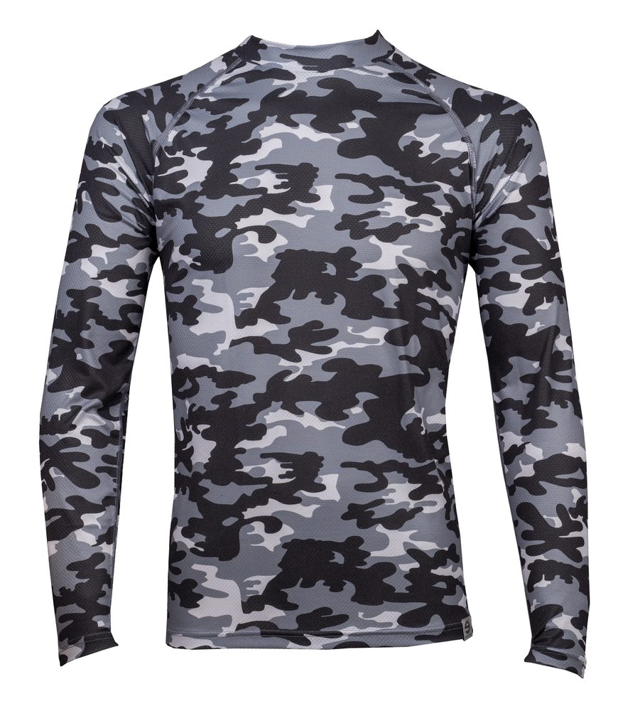 nanosilver Pánské termo triko CAMO /maskáč - XL - maskáč šedý