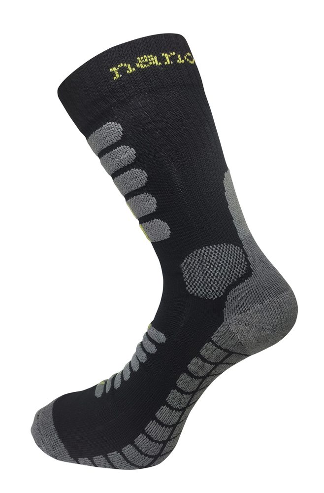 Levně Letní trekingové ponožky se stříbrem - XL 47/49 - šedo/zelené