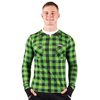 termo triko nanosilver s motivem flanelová košile - zelená