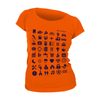 Dámské tričko nanosilver TRAVEL  oranžová