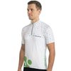 Pánský cyklodres s krátkým zipem Sports bílá