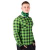 termo triko nanosilver s motivem flanelová košile - zelená