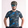 Pánský e-bike dres se stříbrem BLOCKS