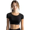 Dámské Crop Top nanosilver krátký rukáv