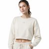 Dámská crop mikina nanosilver Classic slonová kost
