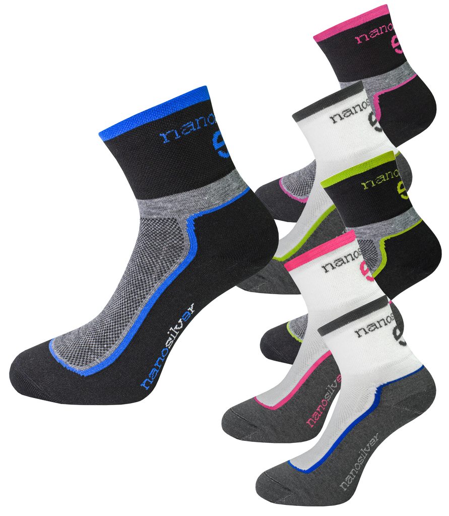 Cyklo ponožky se stříbrem + Coolmax | Komfort pro vaše tělo a okolí -  nanosilver.cz