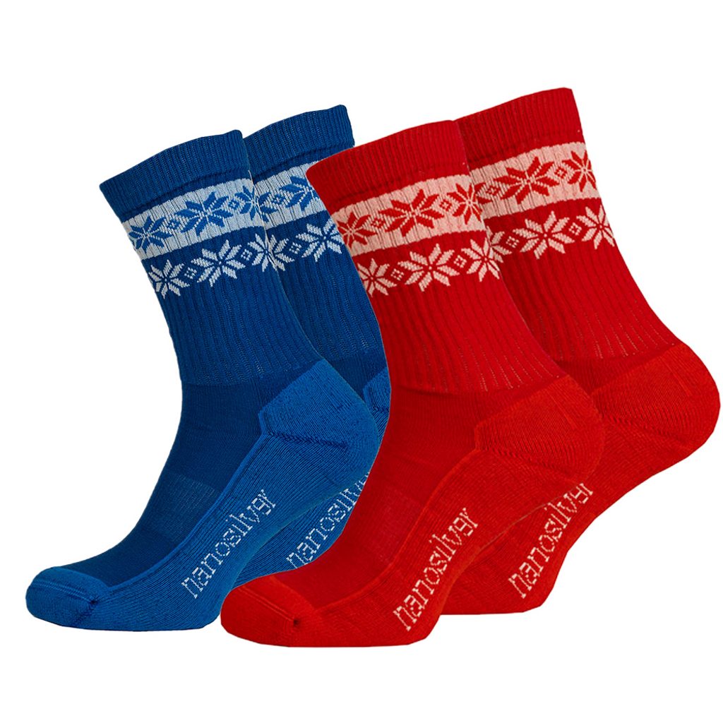 Termo ponožky SNOW barevné | Komfort pro vaše tělo a okolí - nanosilver.cz
