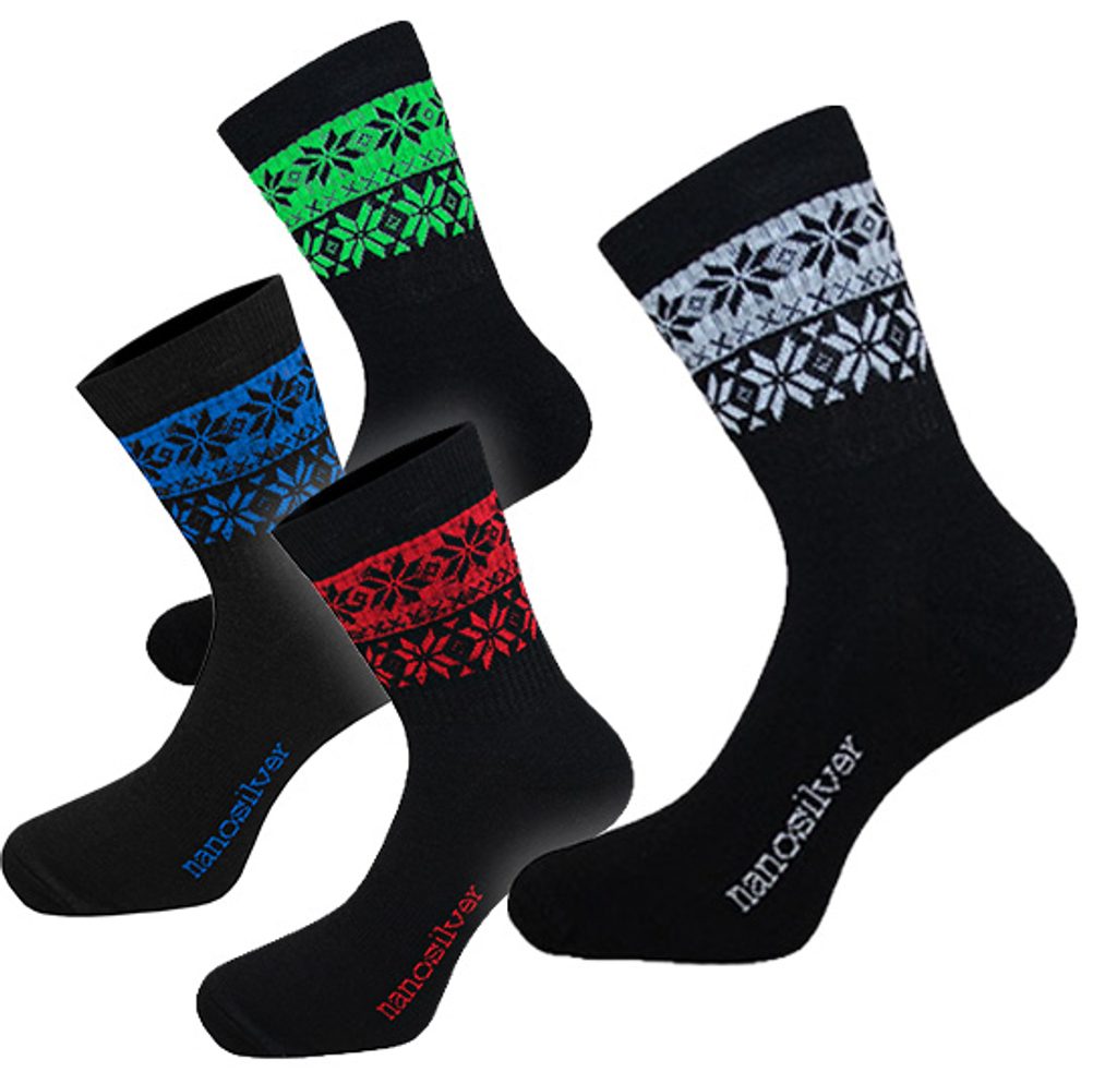 Termo ponožky SNOW černé | Komfort pro vaše tělo a okolí - nanosilver.cz
