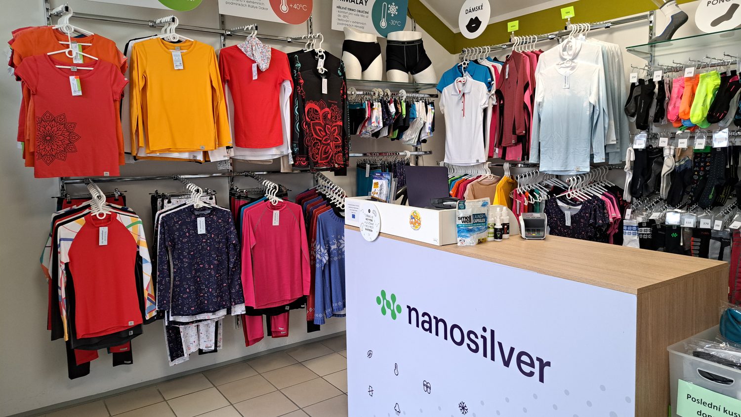 interiér showroomu nanosilver