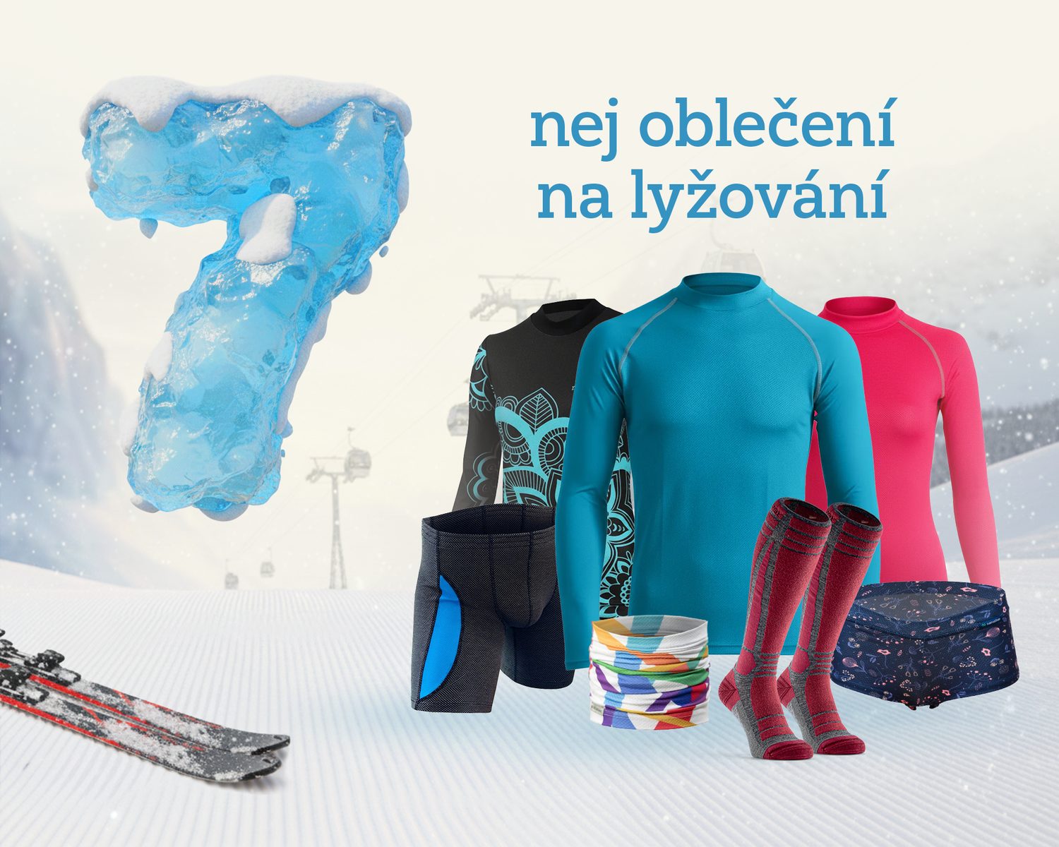 7 nej oblečení na lyžování nanosilver