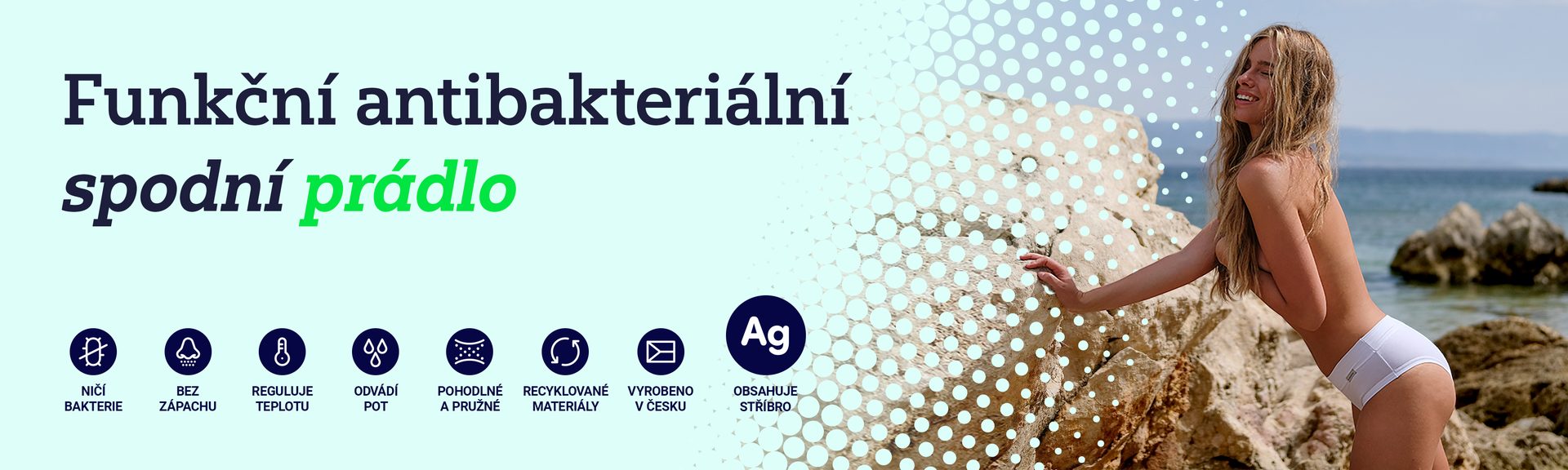 kalhotky se stříbrem nanosilver jsou antibakteriální a protimykotické
