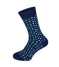 Společenské ponožky s  barevnými puntíky
