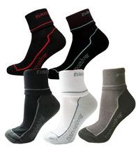 Sada 4+1 sportovní ohrnovací ponožky se stříbrem nanosilver