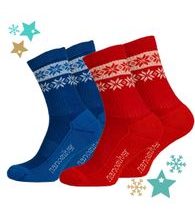Dárková sada teplé termo ponožky se stříbrem SNOW colour