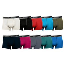 Boxerky s gumou nanosilver bez zadního švu souhrná