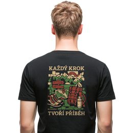 Pánské tričko nanosilver KAŽDÝ KROK  černá