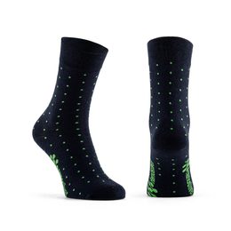 Společenské ponožky zelené puntík 02