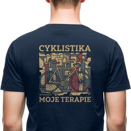 Pánské tričko nanosilver CYCLING THERAPY tmavě modrá