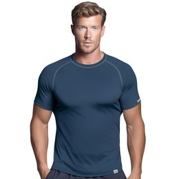 Pánské sportovní triko nanosilver+ Coolmax s prošitím  tmavě modrá