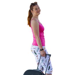 Dámské legíny ACTIVE 3/4 potisk pírko