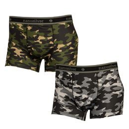 Termo boxerky nanosilver s gumou Camo /maskáč