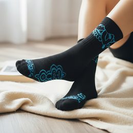 Dámské ponožky FLOWER s Merino vlnou