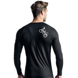 Pánské triko nanosilver dl.rukáv potisk MOTO