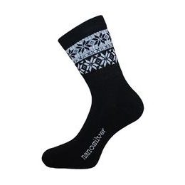 Termo ponožky SNOW černá/bílá