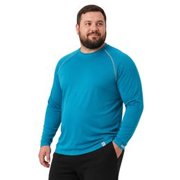Pánské termoregulační tričko raglán nanosilver, ultralight 139g tyrkysová