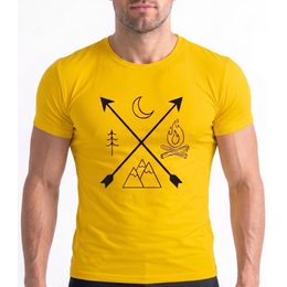 Pánské triko nanosilver ADVENTURE žlutá