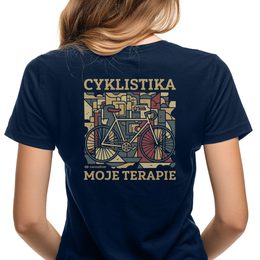 Dámské tričko nanosilver CYCLING THERAPY tmavě modrá