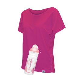 Set na jogu - dámské tričko nanosilver BAT Classic a láhev na pití