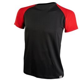 Pánské sportovní triko nanosilver+ Coolmax černá/červená