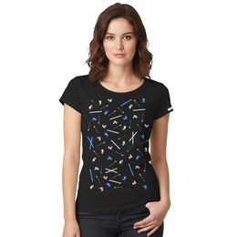 Dámské tričko nanosilver SKI černé