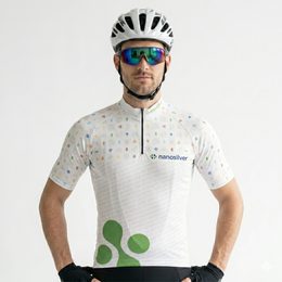 cyklodres nanosilver SPORTS white