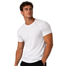 Pánské tričko nanosilver SLIM krátký rukáv bílá