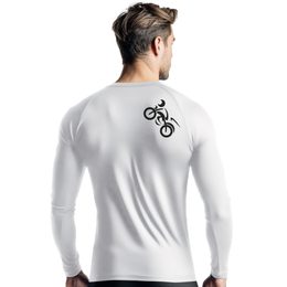Pánské triko nanosilver dl.rukáv potisk MOTO