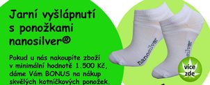 Jarní vyšlápnutí v ponožkách nanosilver