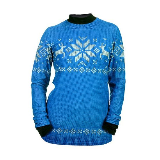 Párový set termo triček SVETR - 2 termo trika s motivem norského svetru