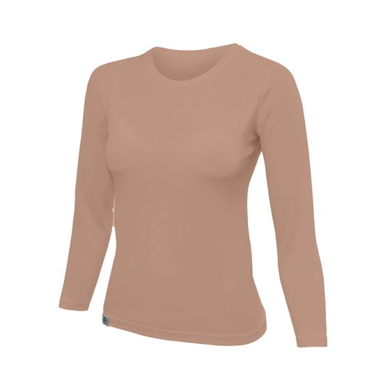 mocca triko dlouhý rukáv nanosilver dámské