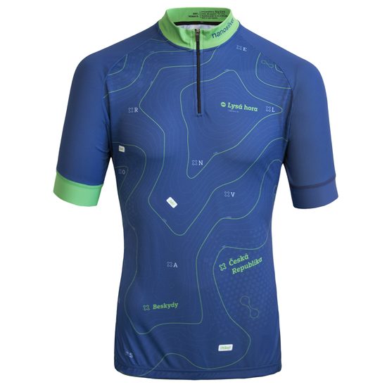 Pánský cyklodres s krátkým zipem Contour