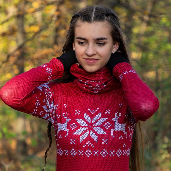Dámské termo tričko s potiskem norský svetr